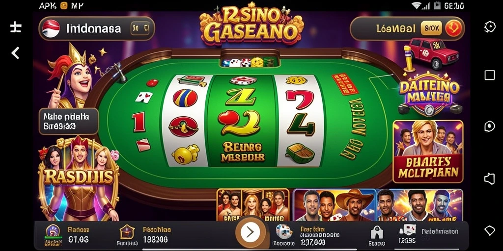 Tampilan mesin slot yang menarik dan interaktif.