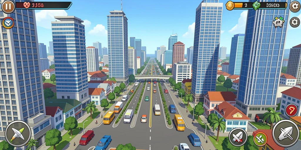 Tampilan antarmuka permainan yang menarik.